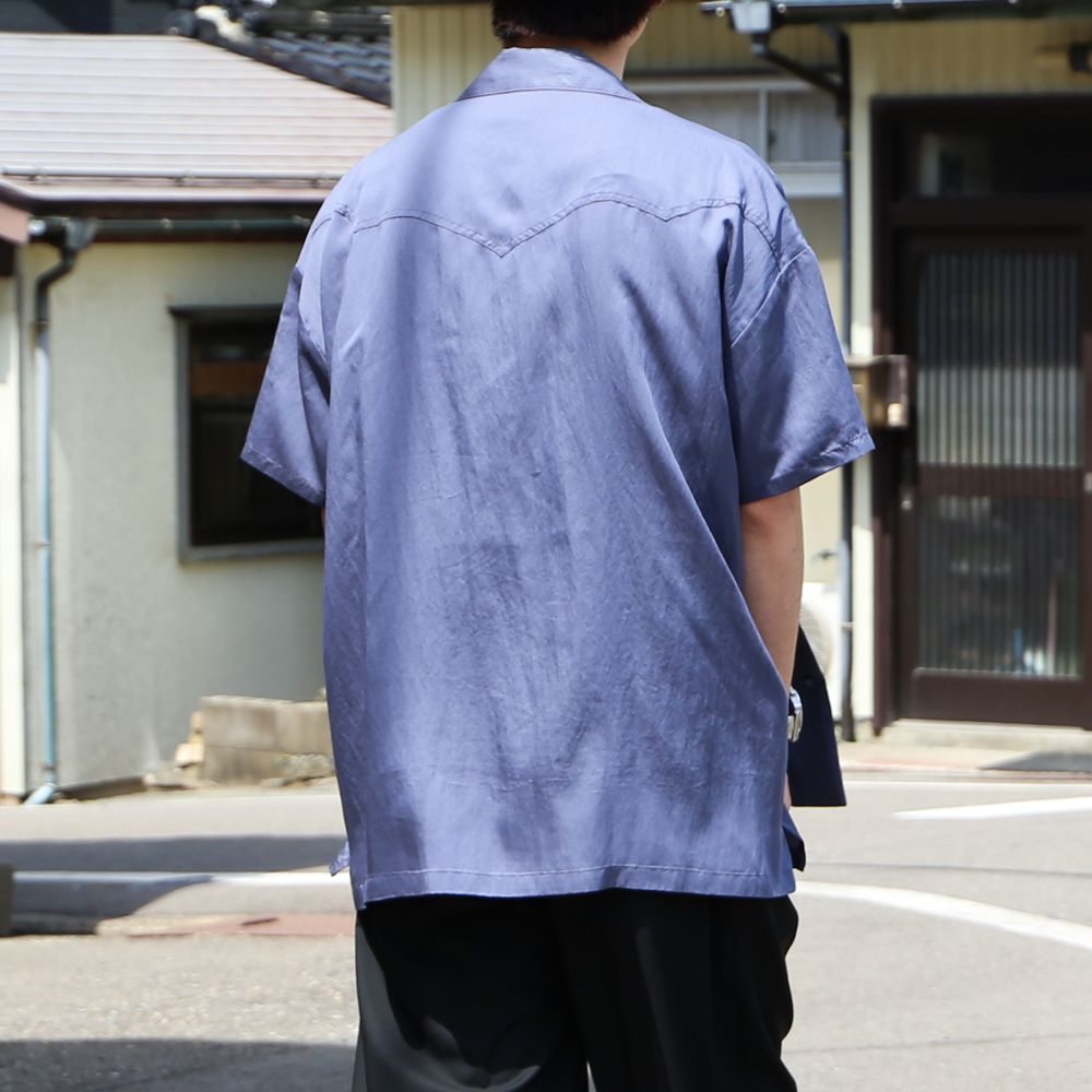 TE TWILL WIDE WESTERN H/S SH / ウエスタンヨーク ワイドシルエットシャツ / 379116