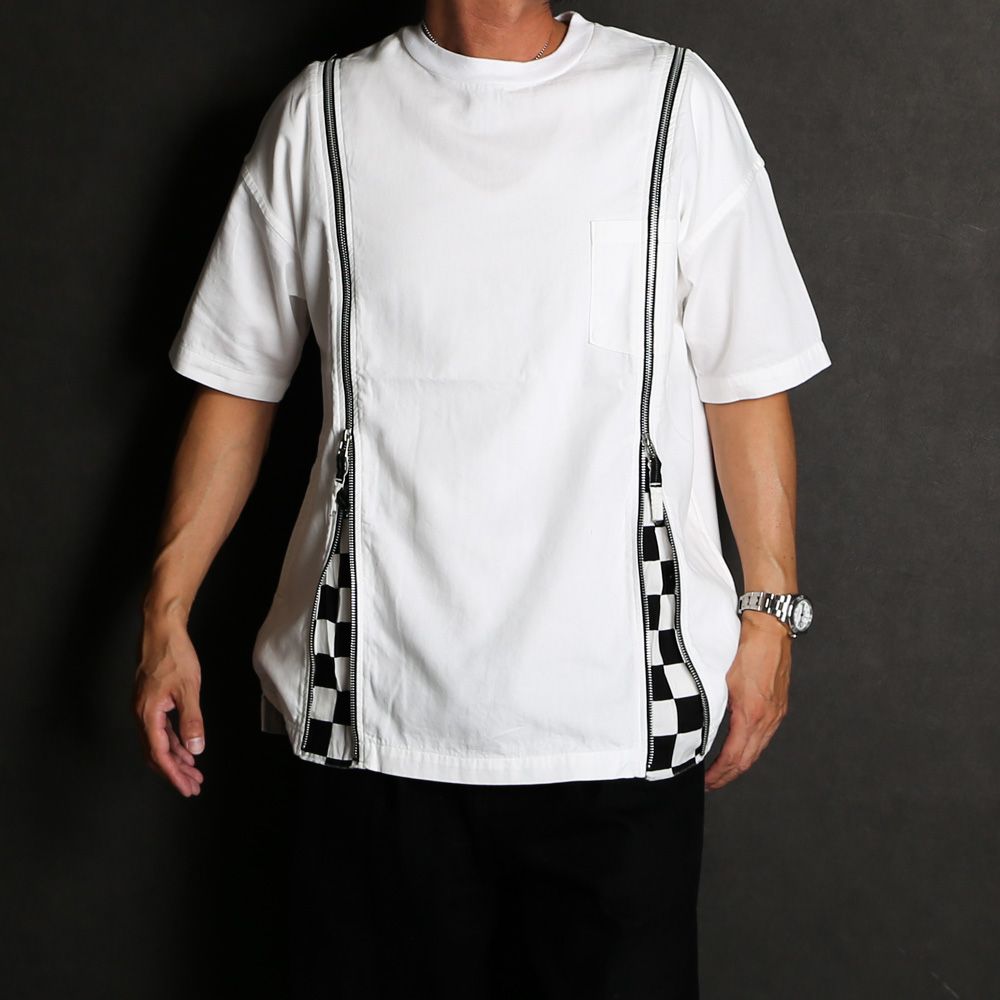 【ラスト1点-サイズ3】 OLD PARK×MINEDENIM / Zip Wide Denim T-SH / MND-23SSOP001-07