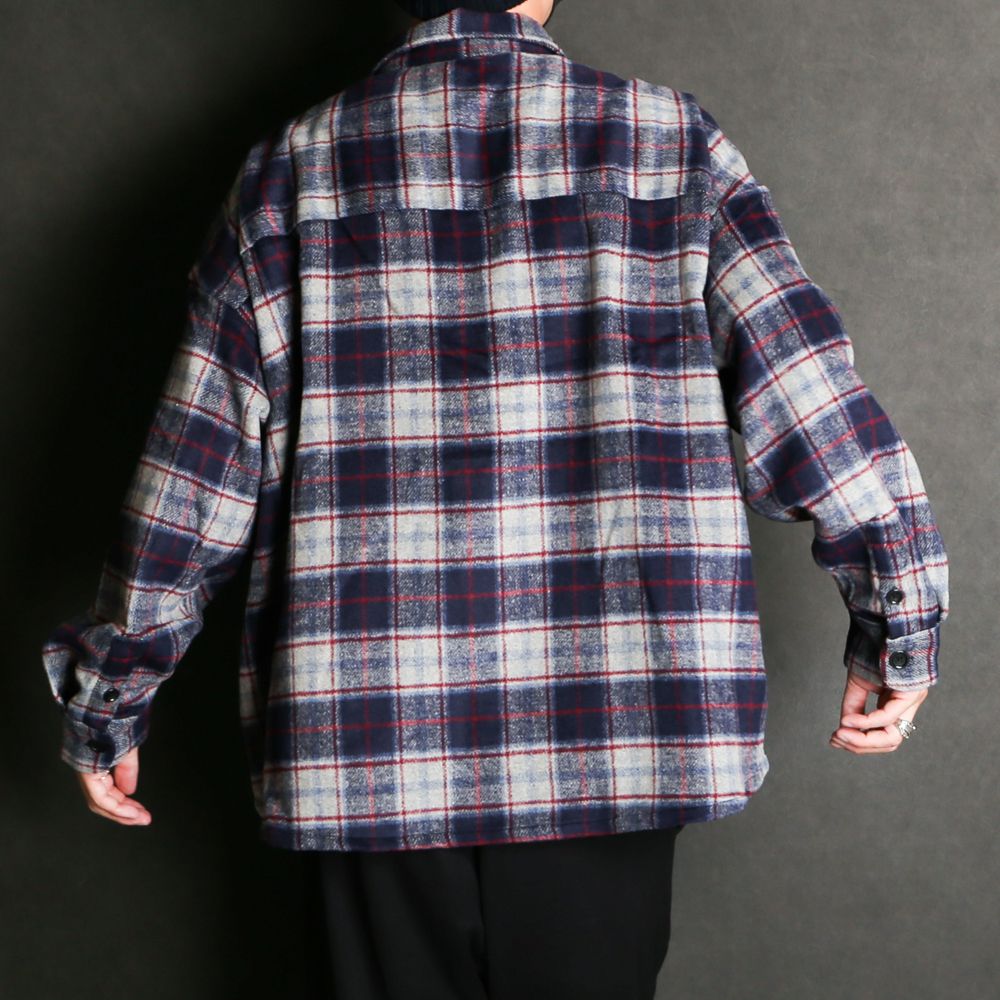 VICTIM - BIG CHECK SHIRTS JACKET / オーバーサイズ シャツジャケット