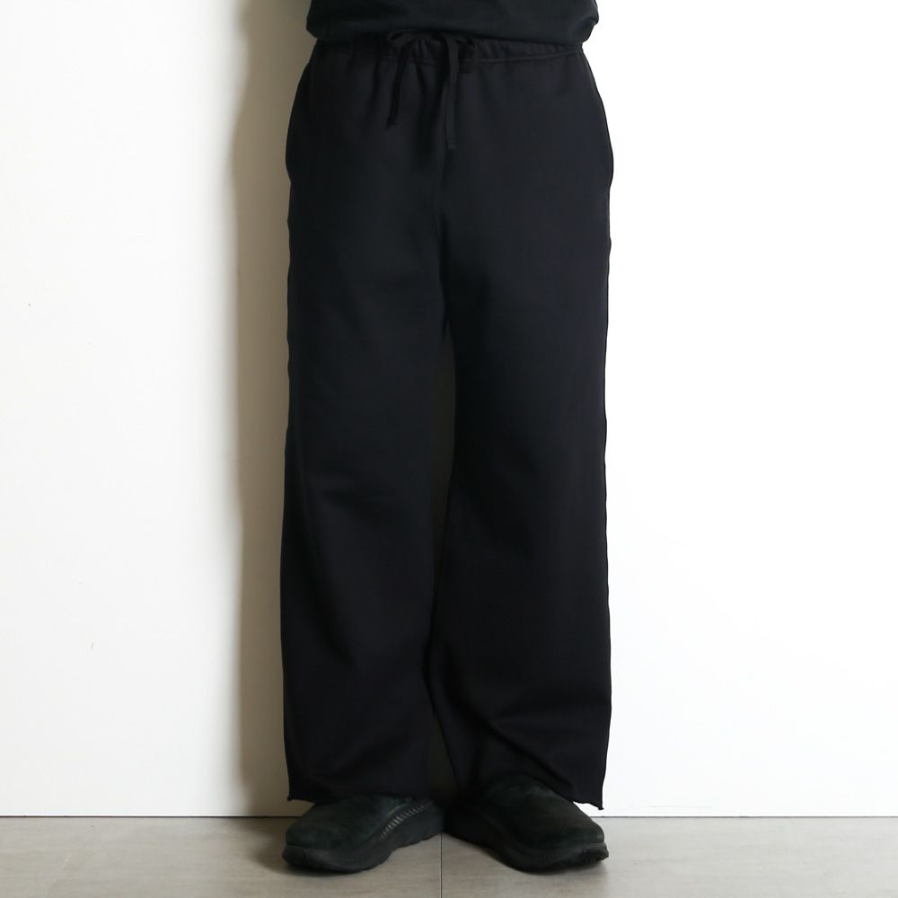 GYM PANTS - BLACK / オーガニックコットンヘビー吊裏毛 - ジムパンツ / A26A09PT01C