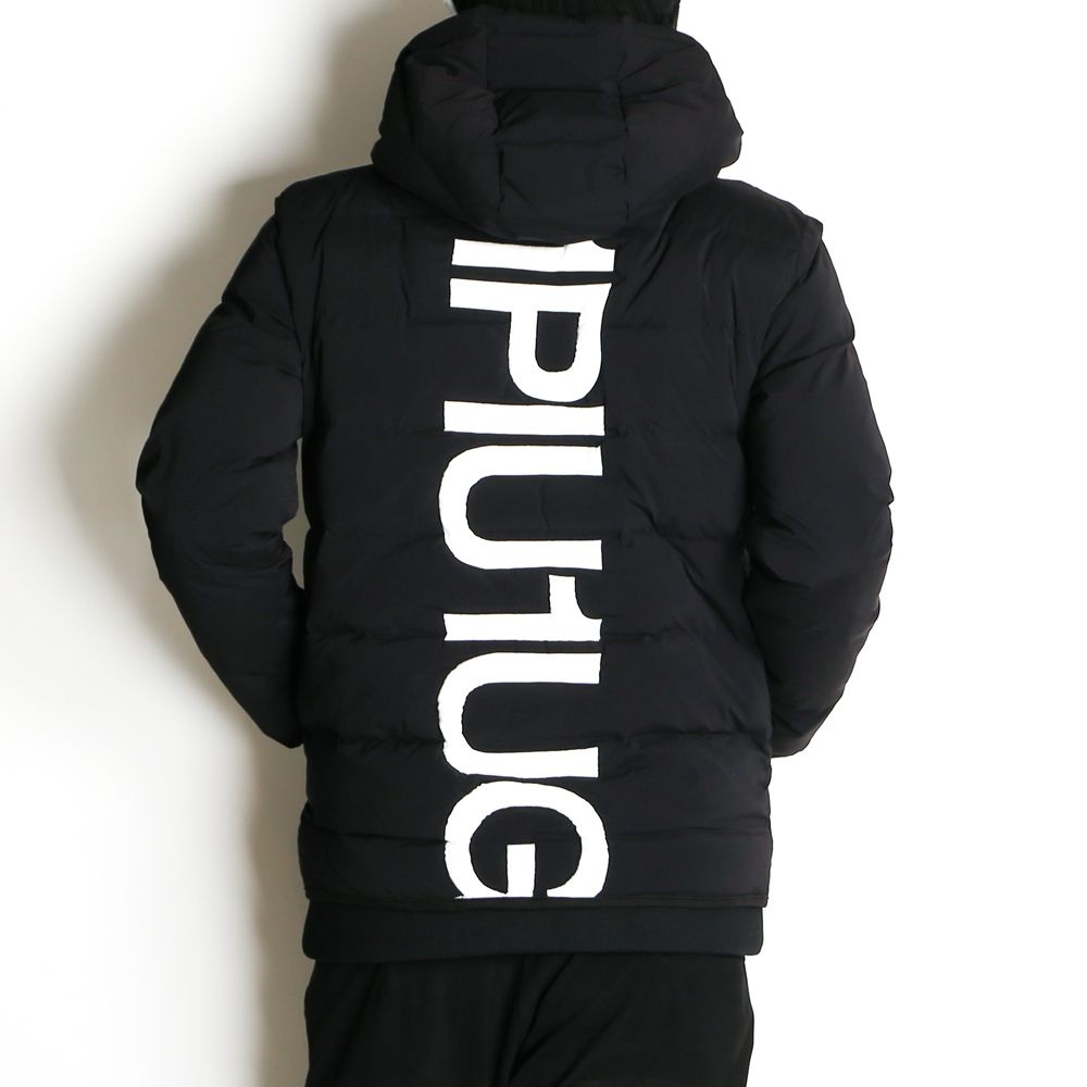 1PIU1UGUALE3 RELAX - BIG LOGO INNER COTTON BLOUSON / バックロゴ