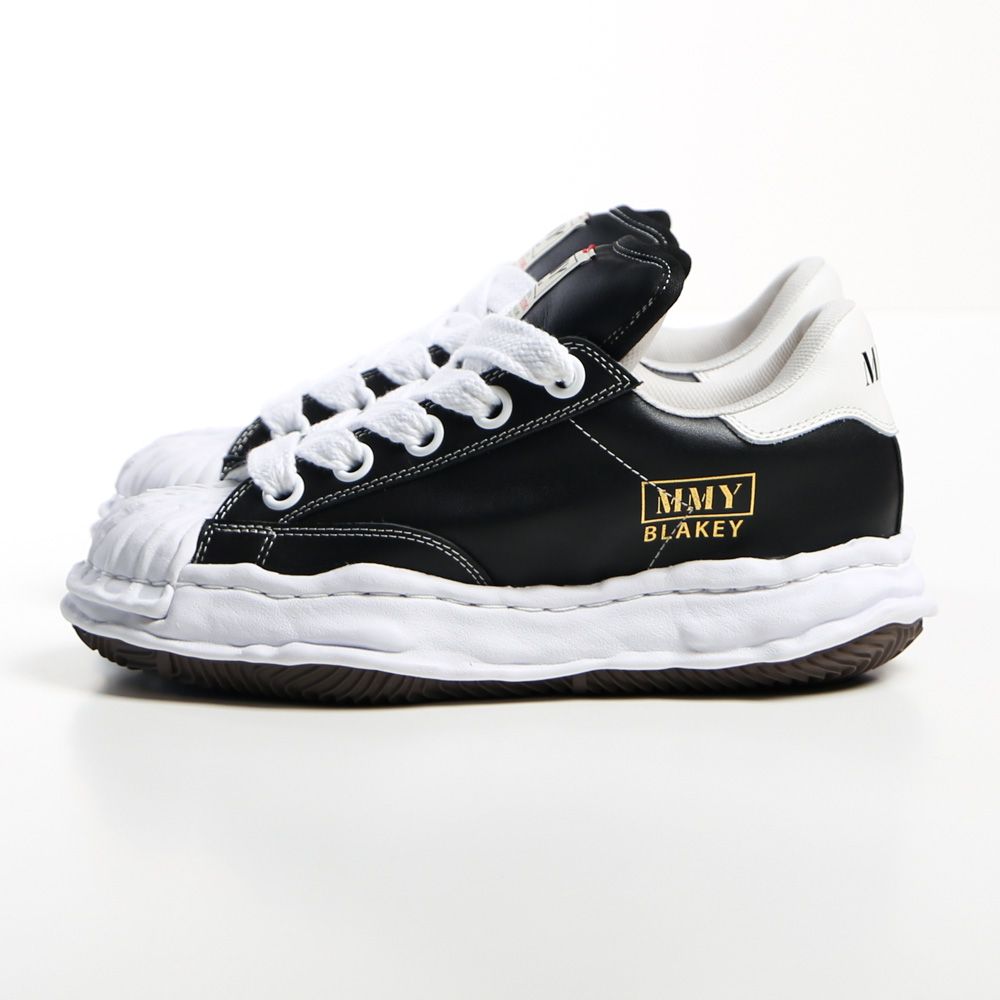 【Maison MIHARA YASUHIRO】 BLAKEY LOW LEATHER PUFFER MIHARA YASUHIRO - BLAKEY OG SOLE LOW-TOP LEATHER PUFFER SNEAKERS
