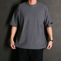 SIDE RC OVER TEE - GREY / オーバーサイズ ナイロンTシャツ / RC39-T-004