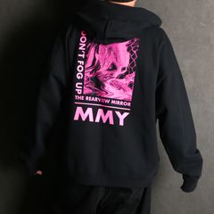 【ラスト1点-サイズ46】 MASSES × Maison MIHARA YASUHIRO / DON'T FOG UP PRINT HOODIE - BLACK / プルオーバー パーカー / C15HD043