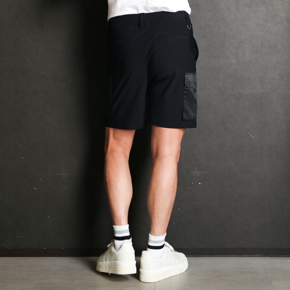 DARRELL CARGO SHORTS - BLACK / カーゴ ショートパンツ / RC40-HP-005
