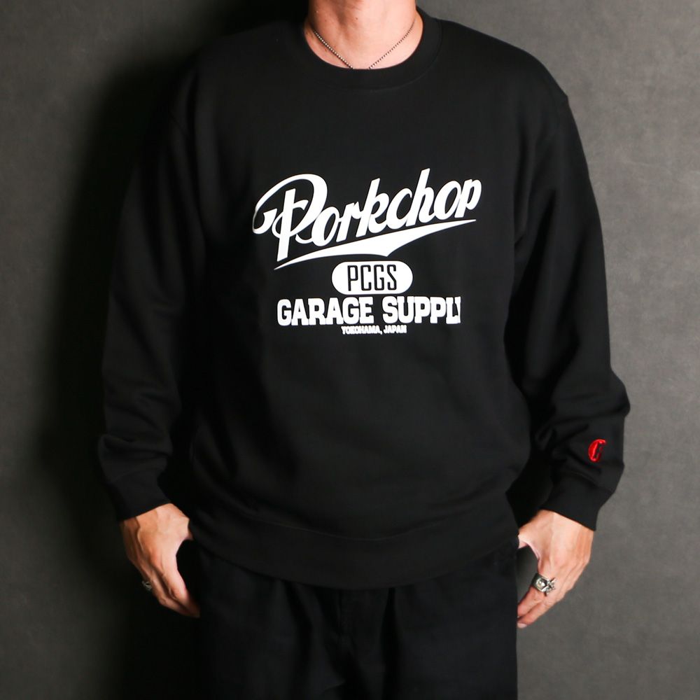 SCRIPT COLLEGE SWEAT - BLACK / スウェット