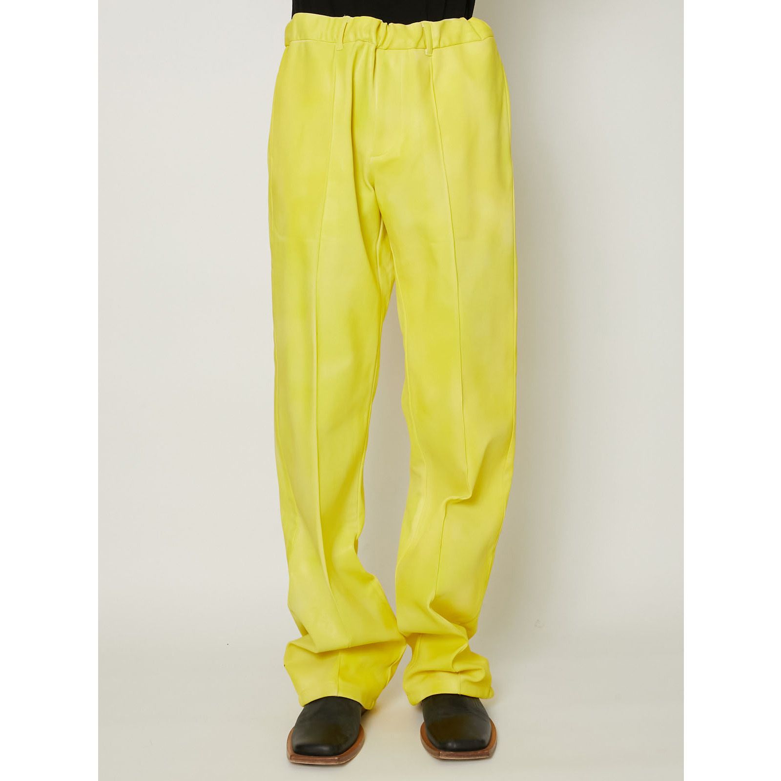 "LEATHER COATING JERSEY" EASY TROUSERS / トラウザー / TA24SS-PT091