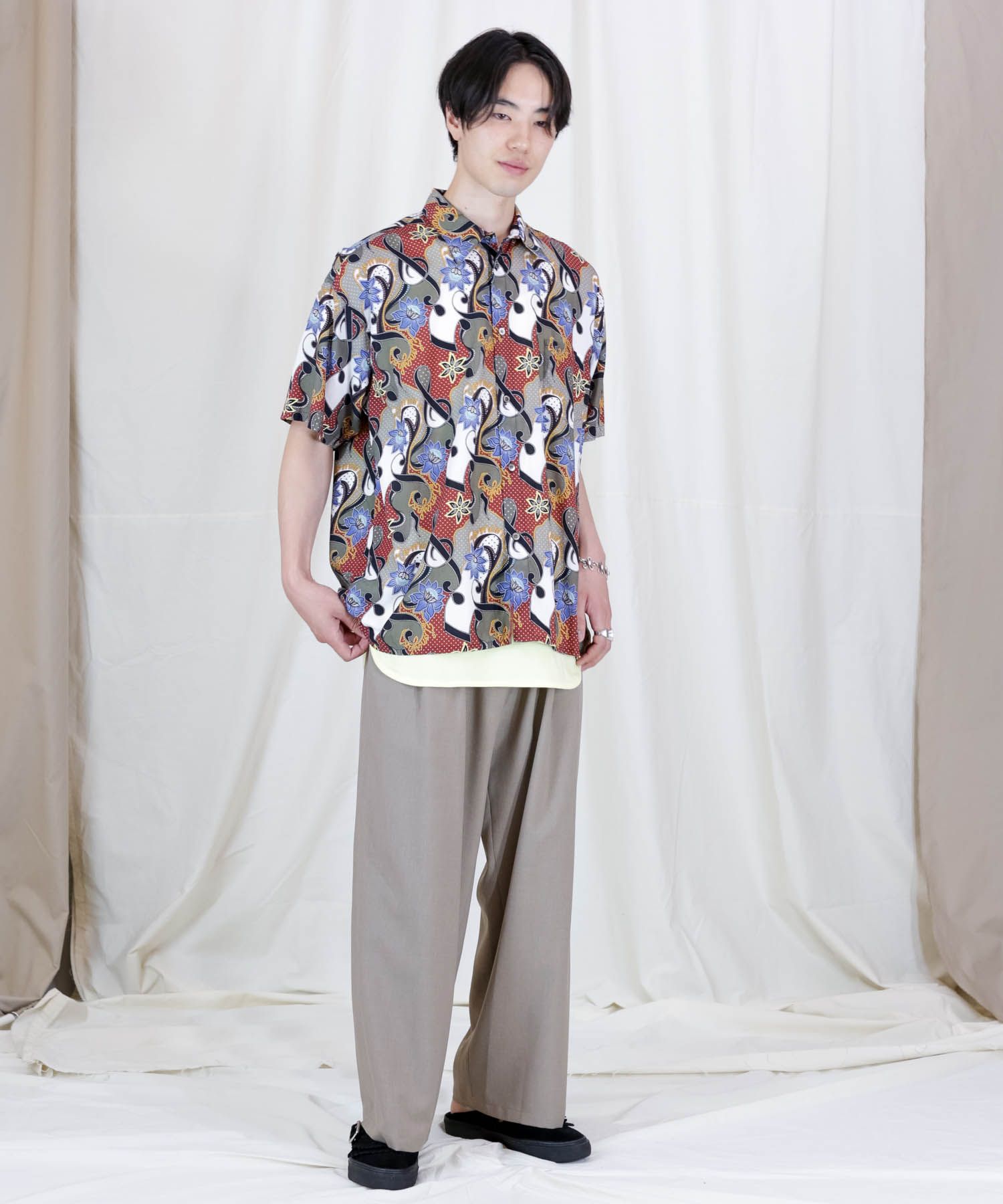REFLAX WEATHER CLOTH WIDE PT / 2タックワイドパンツ / 479103