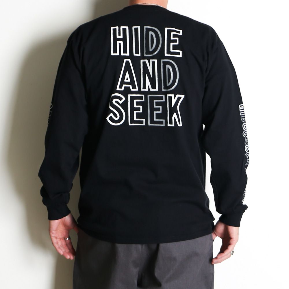 " HIDEANDSEEK × Toru Nishiura " / Original H&S L/S Tee - BLK / Tシャツ / H30th-010426