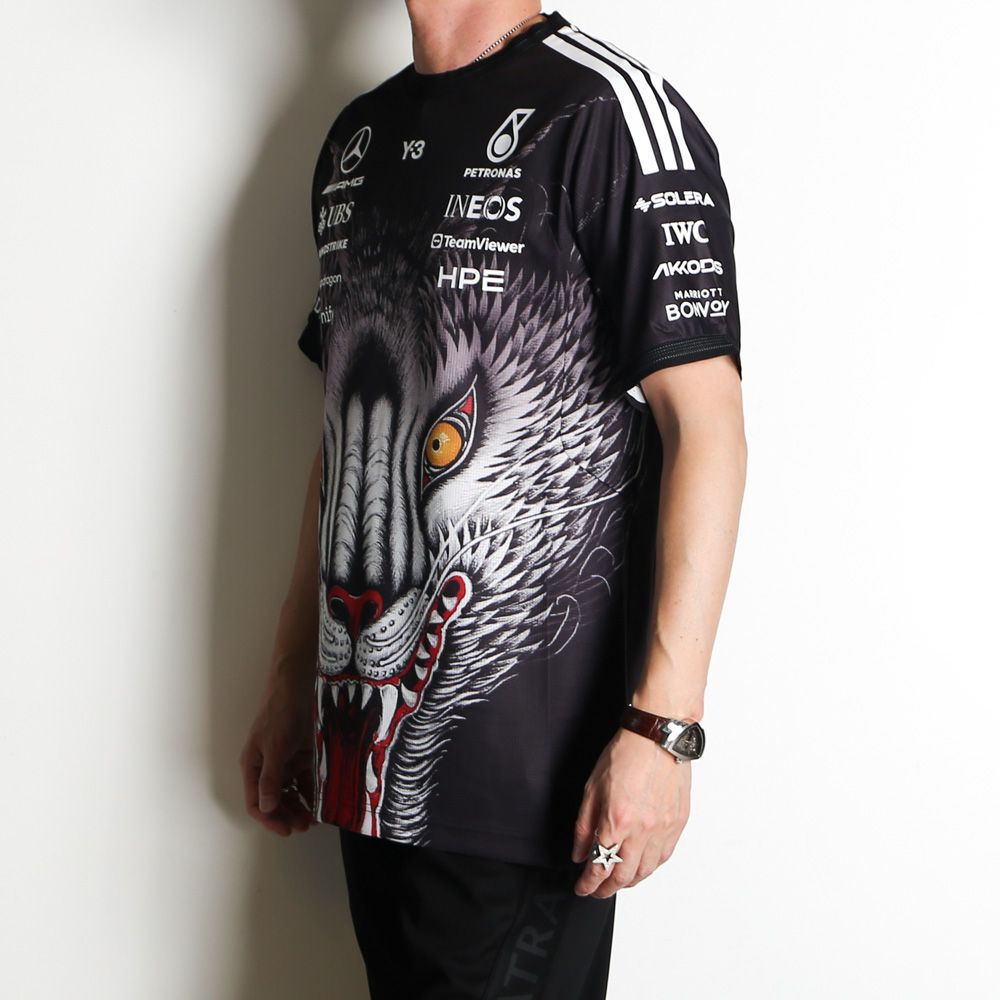 Y-3 MERCEDES - AMG PETRONAS FORMULA 1 TEAM DRIVER SHORT SLEEVE JERSEY / Tシャツ / KT2226