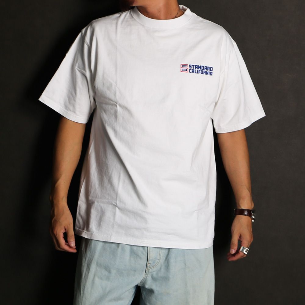 SD Heavyweight Jeff Logo T - White / Tシャツ / TSOAK100