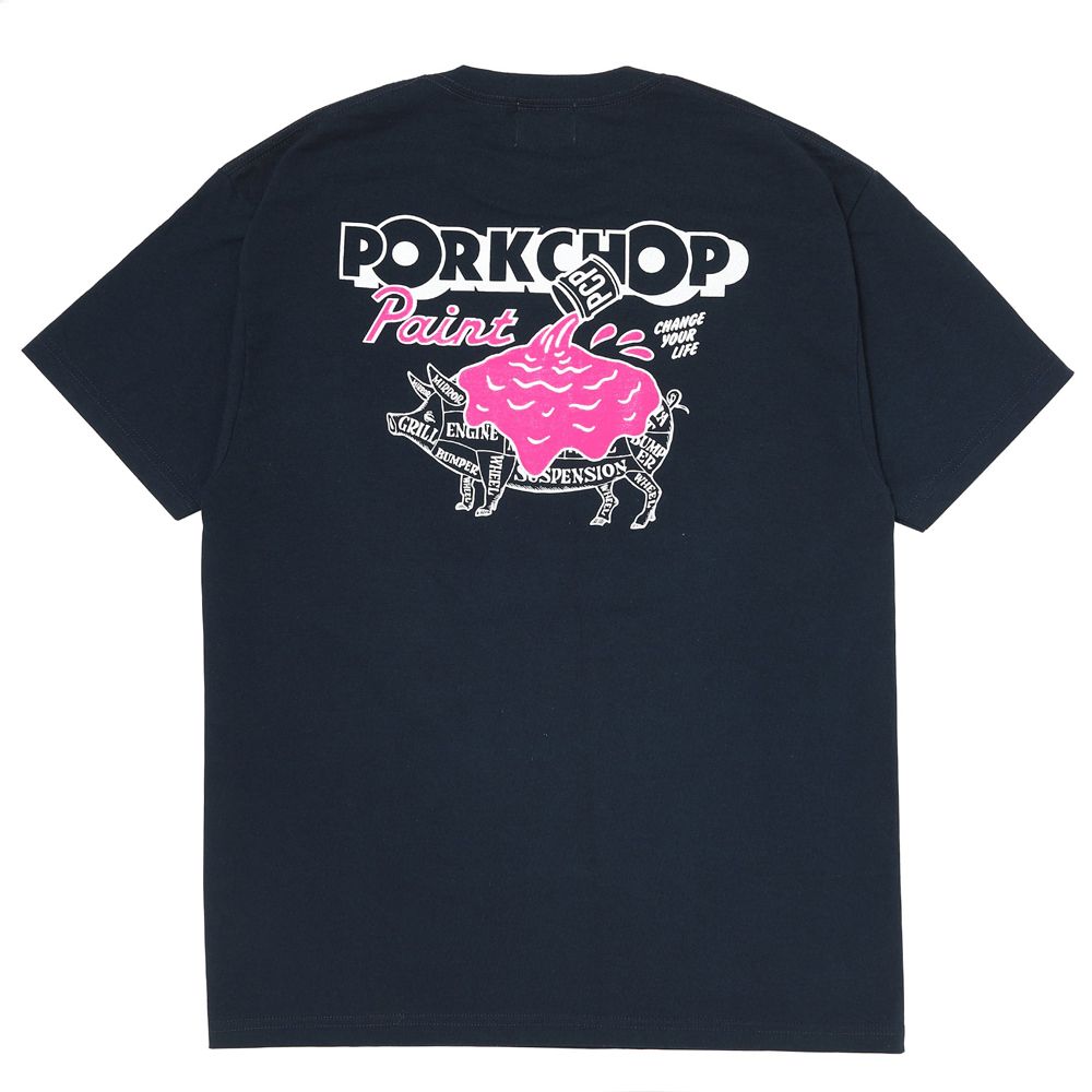 PCP PORK TEE - NAVY / ショートスリーブTシャツ