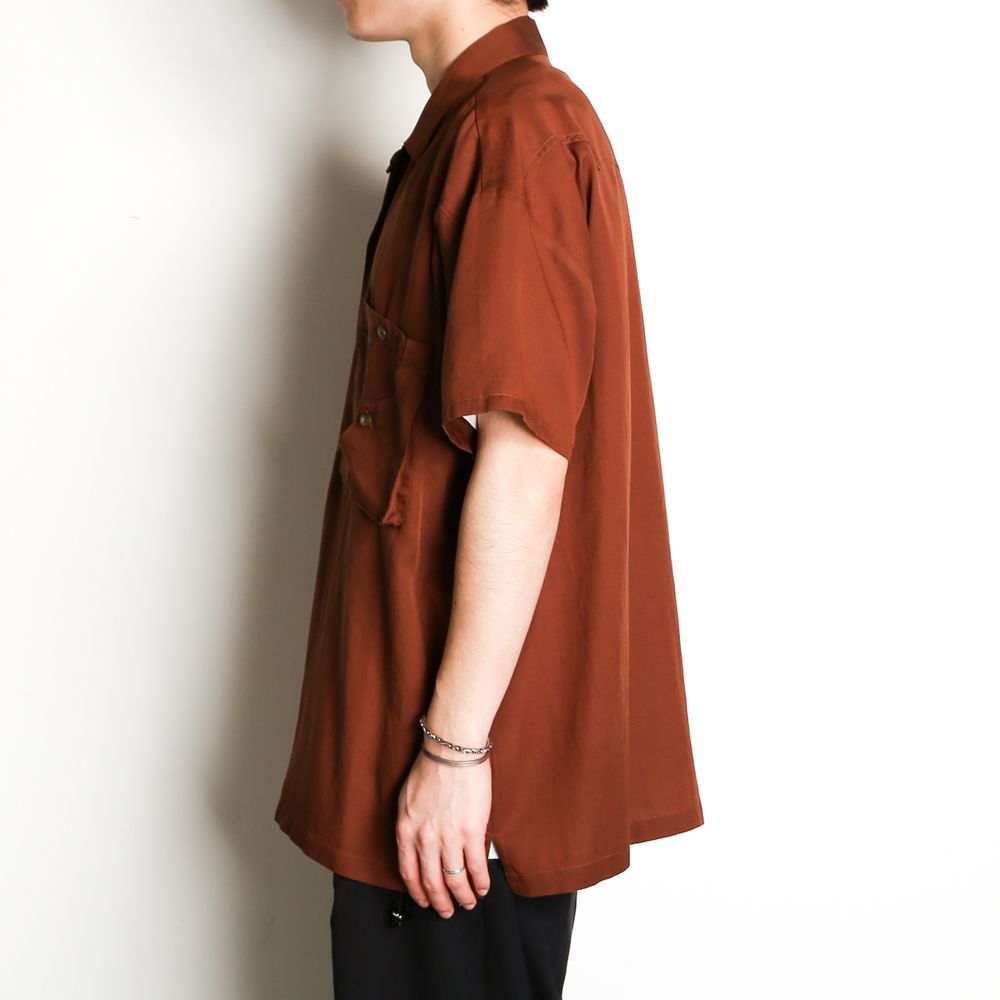 TE TWILL WIDE WESTERN H/S SH / ウエスタンヨーク ワイドシルエットシャツ / 379116