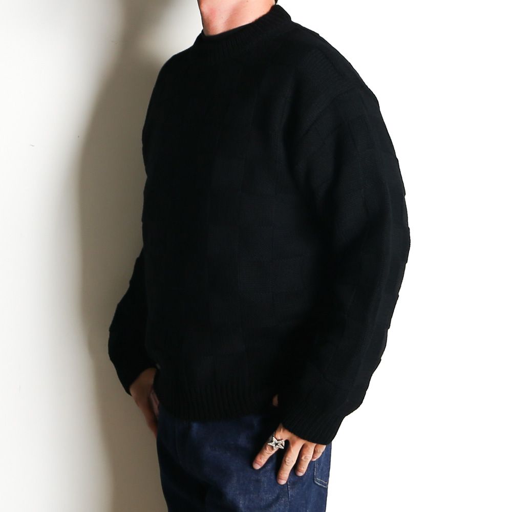 SWEATER CHECKER / クルーネックニット - チェッカー / 1252035