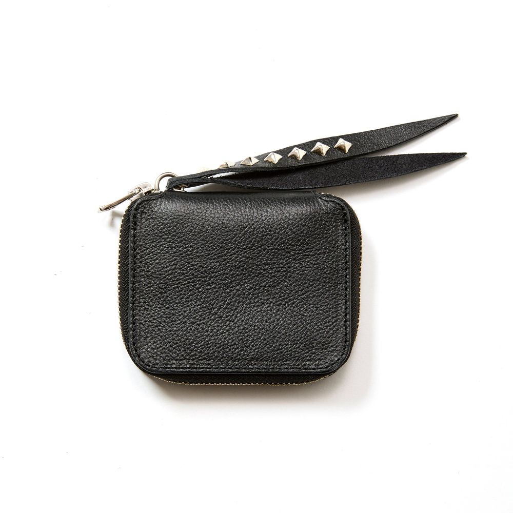 PLANE LEATHER ZIP MULTI WALLET ＜STUDS CHARM＞ / スタッズチャーム ジップミニウォレット / CL-25AW019LE