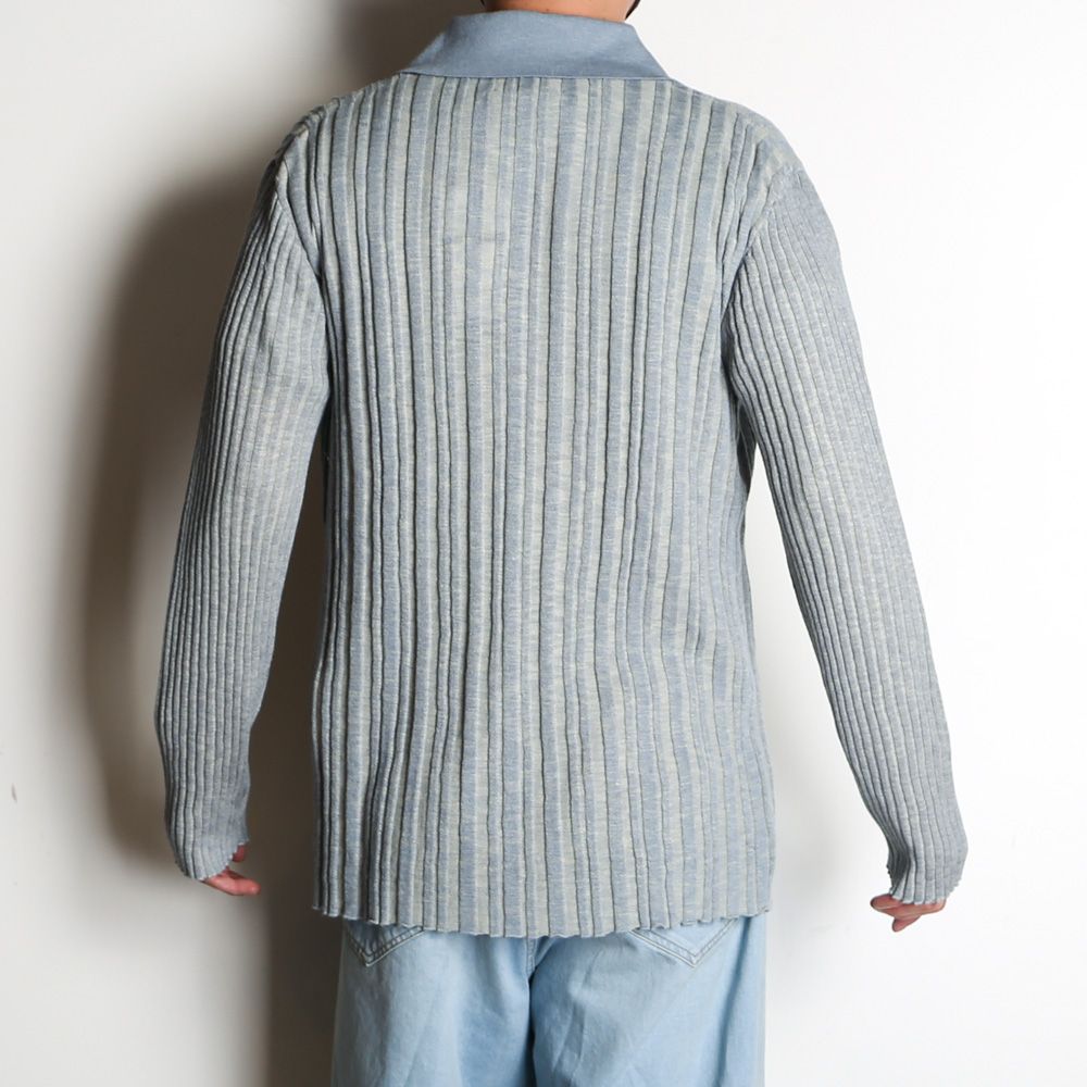 "RIB KNIT" CARDIGAN / サマーニット カーディガン / TA23SS-KN106