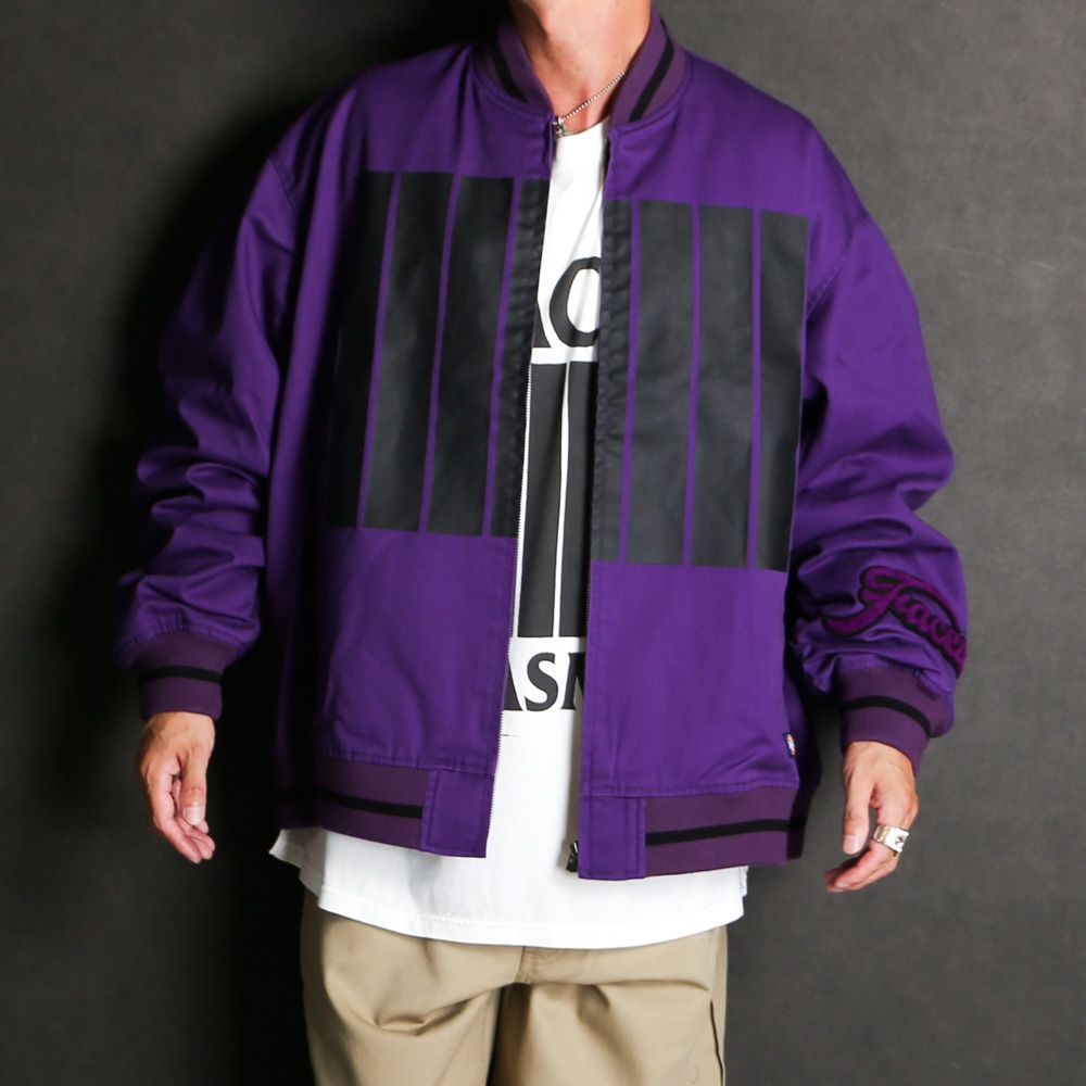 FACETASM - × DICKIES / 7 BARS STADIUM JACKET - PURPLE