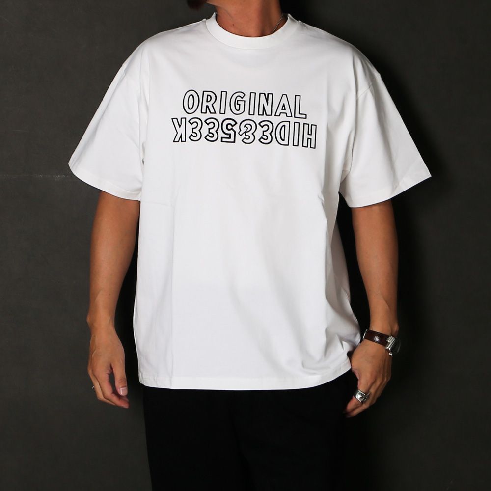 " HIDEANDSEEK × Toru Nishiura " / Original S/S Tee - WHT / Tシャツ / H30th-091726