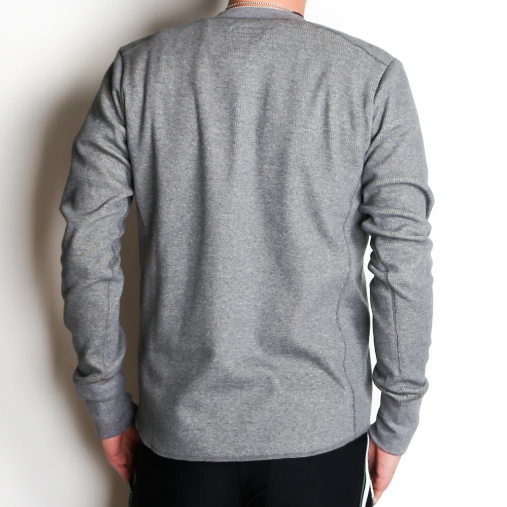 BOMBER HEAT® THERMAL L/SL HENLEY-NECK SHIRTS / 裏起毛 サーマル ヘンリーネックロングスリーブTシャツ / TCS-F2002