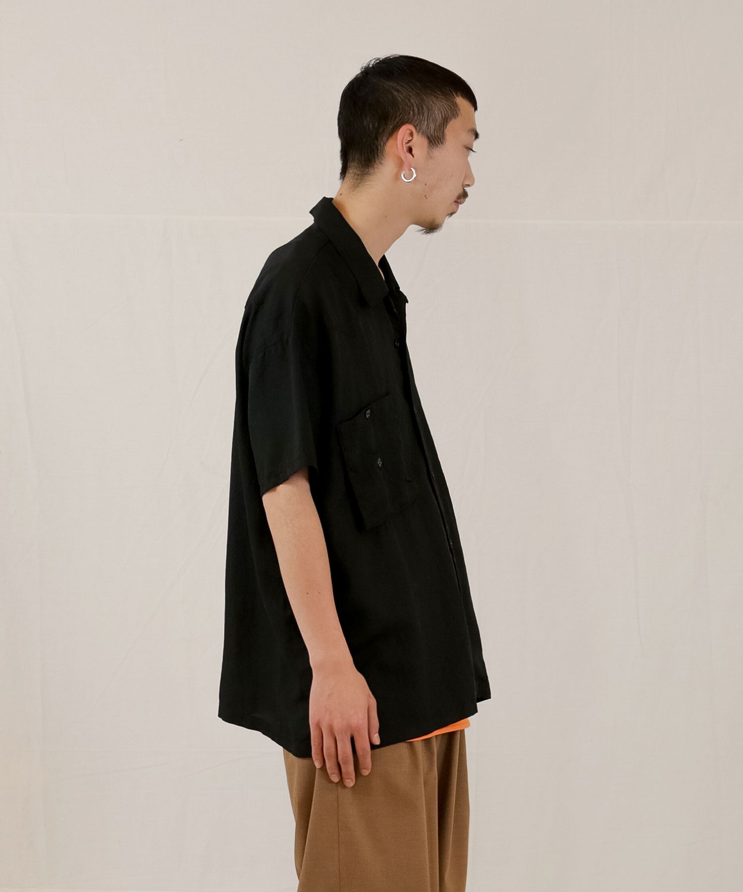 TE TWILL WIDE WESTERN H/S SH / ウエスタンヨーク ワイドシルエットシャツ / 379116