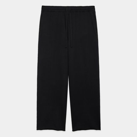 GYM PANTS - BLACK / オーガニックコットンヘビー吊裏毛 - ジムパンツ / A25A06PT01C