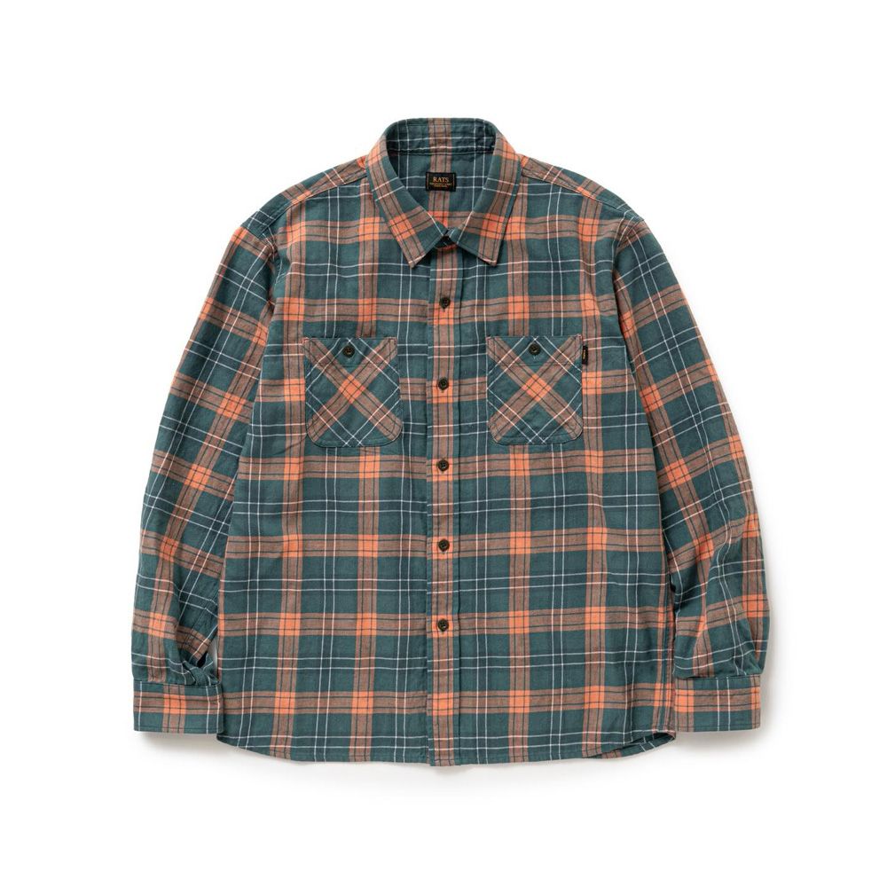 COTTON LINEN CHECK SHIRT / コットンリネン チェックシャツ / 26'RS-0206