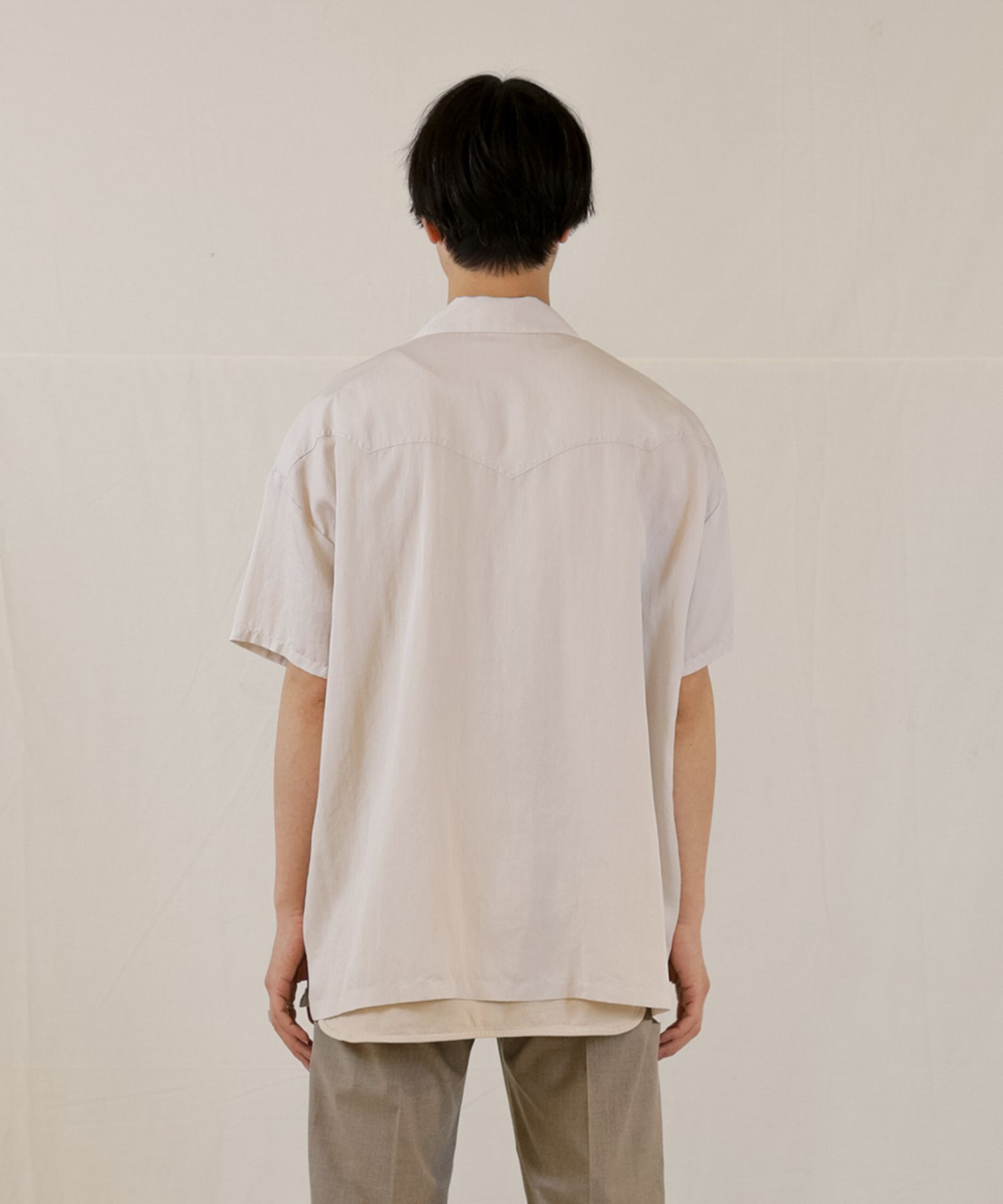 TE TWILL WIDE WESTERN H/S SH / ウエスタンヨーク ワイドシルエットシャツ / 379116