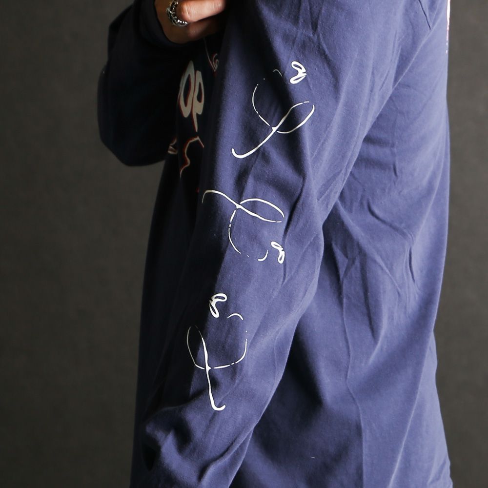 SCUM PORK L/S TEE - NAVY / ロングスリーブTシャツ