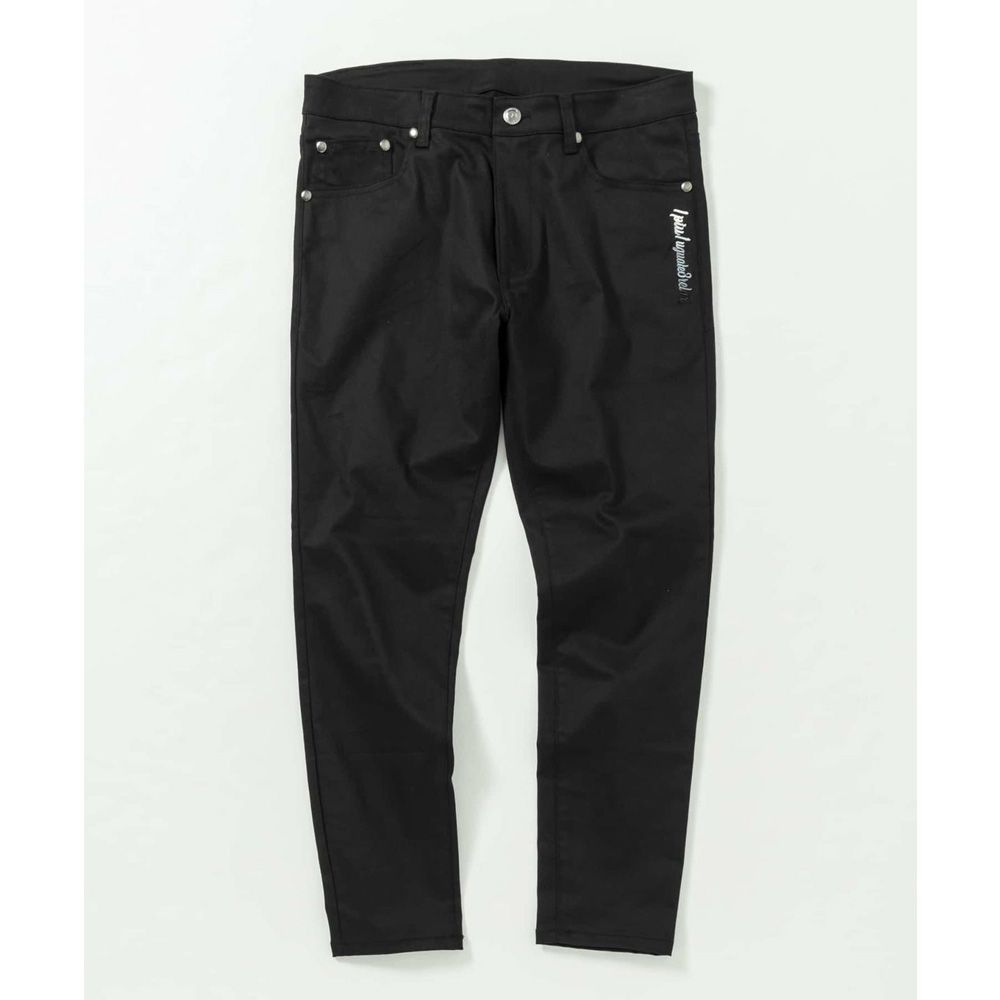 SKINNY PANTS - BLACK / グラデーションロゴ スキニーパンツ / USB-24052