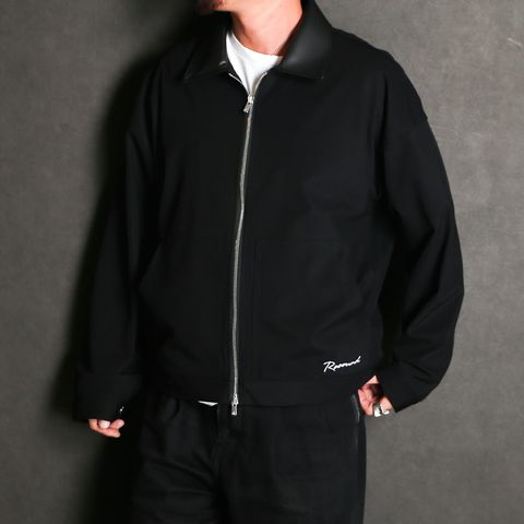 SWING JK - BLACK / 襟レザージャケット / RC41-JK-009