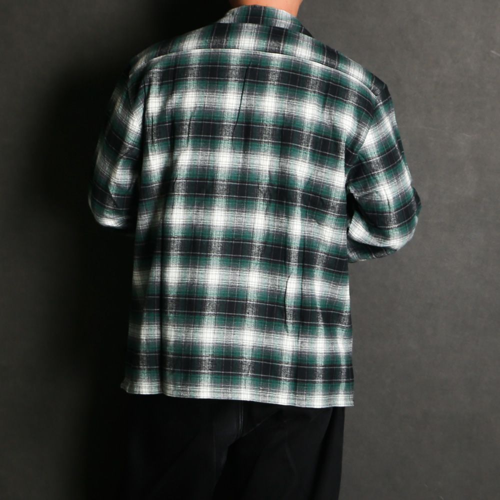 Check L/S Shirt (26aw) - Green / チェックシャツ / HS-080326