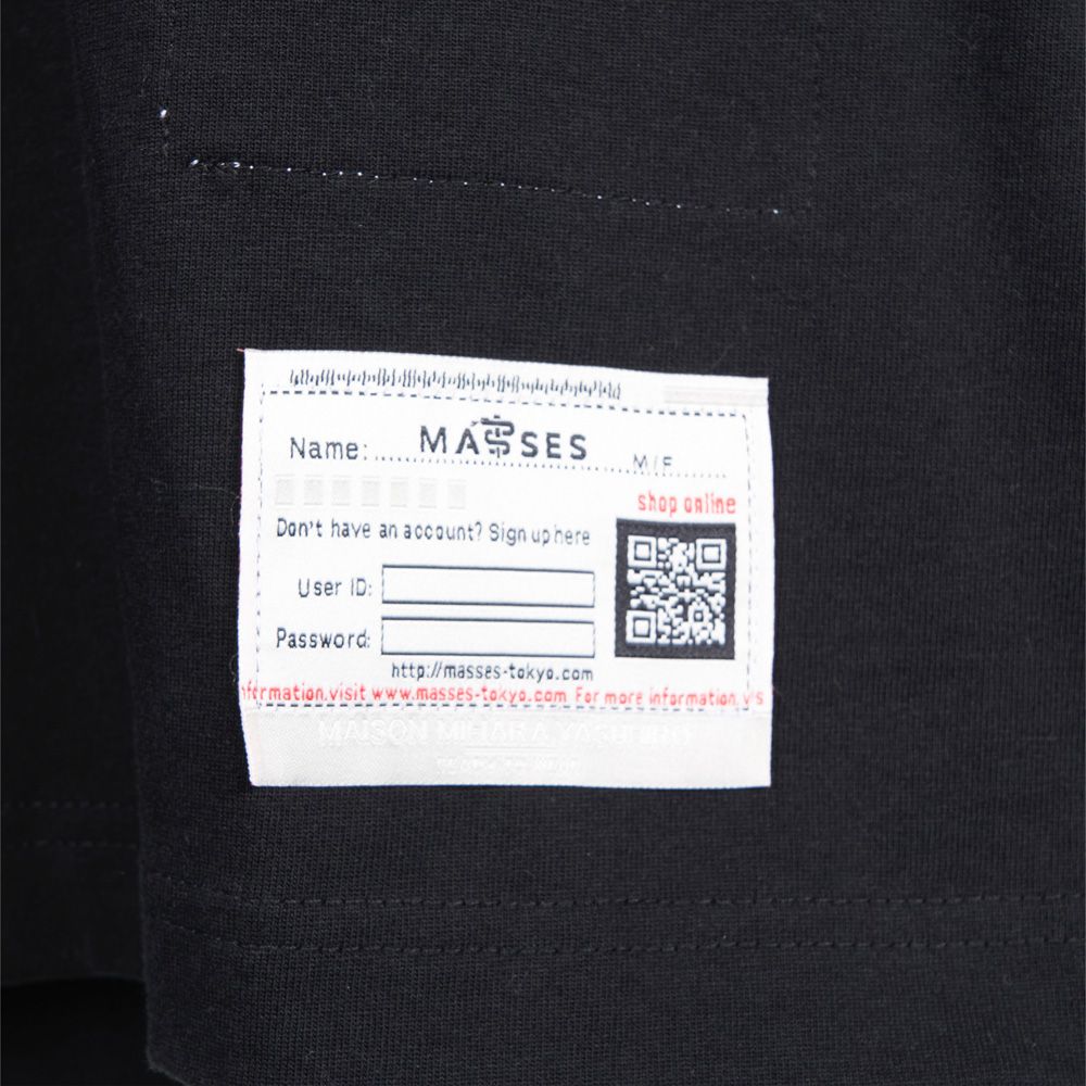 MASSES × Maison MIHARA YASUHIRO / DON'T FOG UP PRINT T-SHIRTS MMY - BLACK / Tシャツ / C15TS044