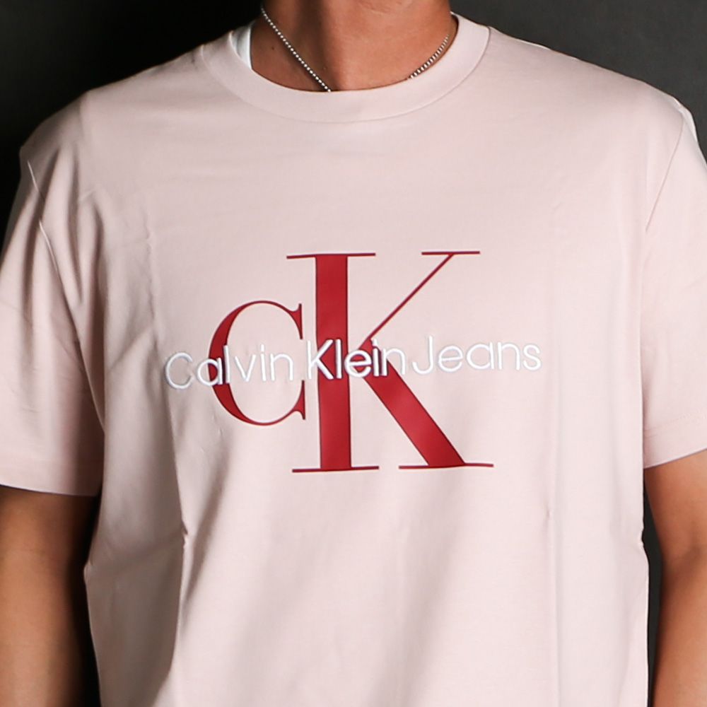 【ラスト1点-サイズS】 A- MONOGRAM EMBRO W/O BOX REG SS - SEPIA ROSE / Tシャツ / J320770