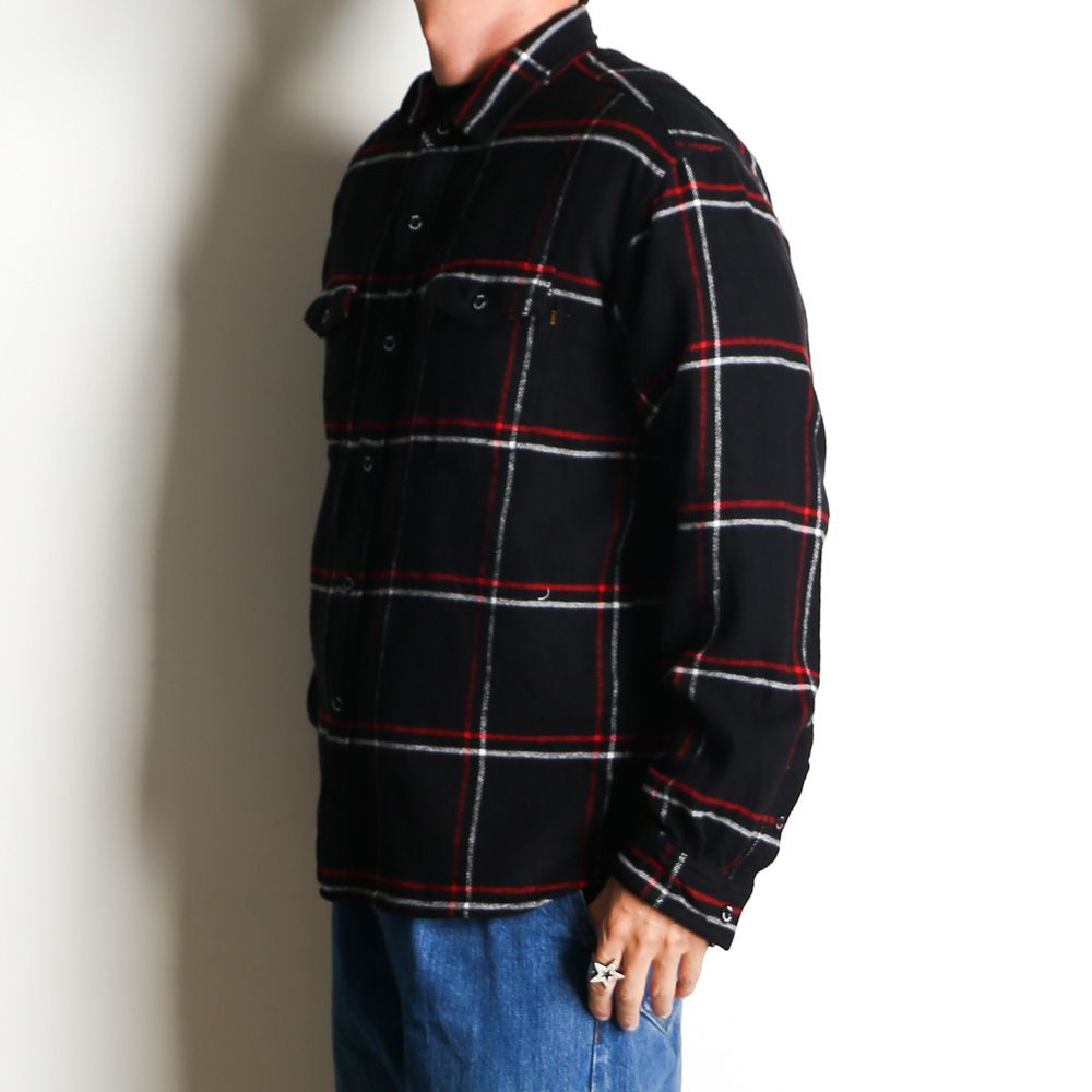 COTTON FLANNEL CHECK SHIRT-  RED / チェックシャツ / 25'RS-0907