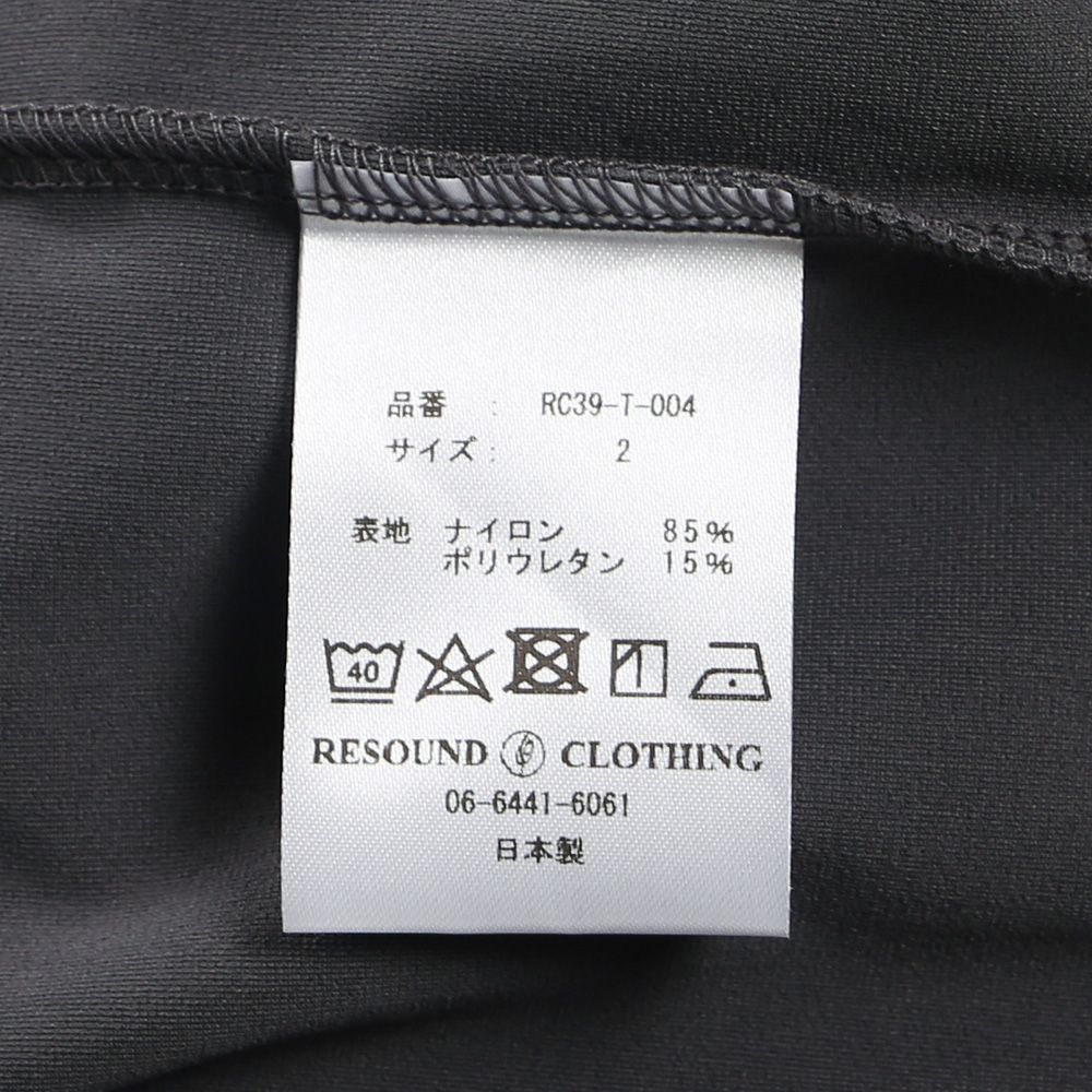 SIDE RC OVER TEE - GREY / オーバーサイズ ナイロンTシャツ / RC39-T-004