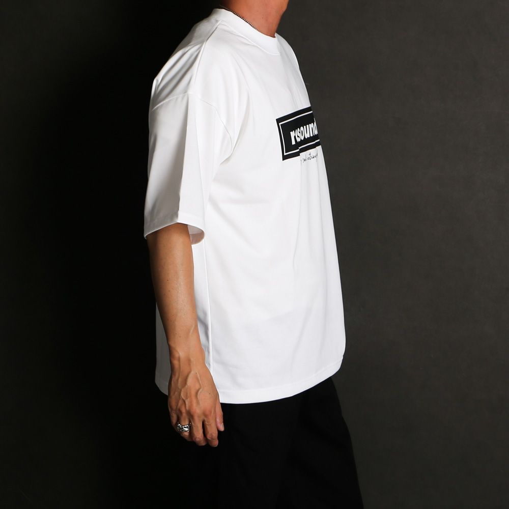 【ラスト1点-サイズ3】 BOX OVER TEE - WHITE / オーバーサイズ ボックスロゴTシャツ / RC40-T-007