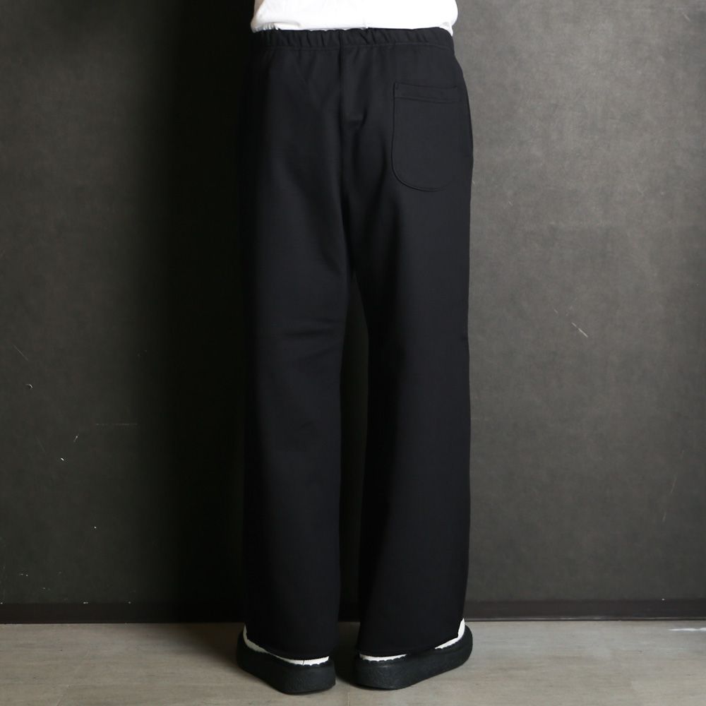 Wide Gym Pants - Black / オーガニックコットンヘビー吊裏毛 - ワイドジムパンツ / A26C13PT01C