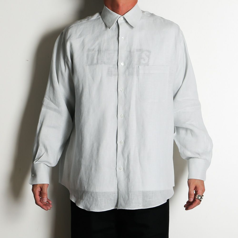 COMFORT FIT SHIRT - ICE / ヘンプ細布 - コンフォートフィットシャツ / A26A22SH01C