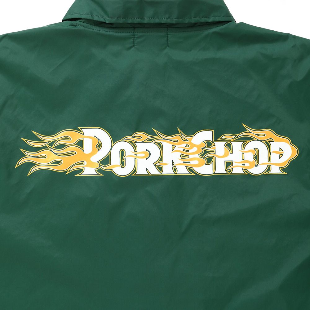 BURNING LOGO COACH JKT - IVY GREEN / コーチジャケット