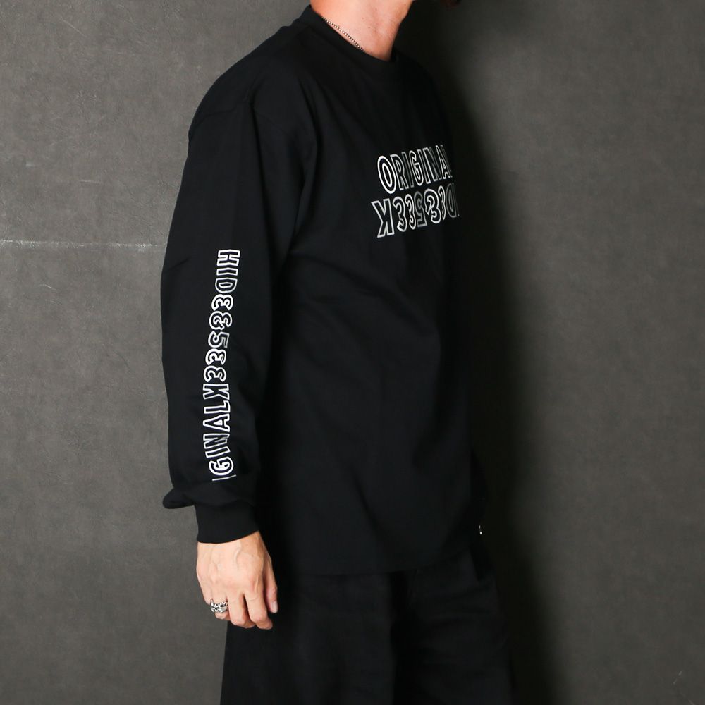 " HIDEANDSEEK × Toru Nishiura " / Original L/S Tee - BLK / Tシャツ / H30th-091526