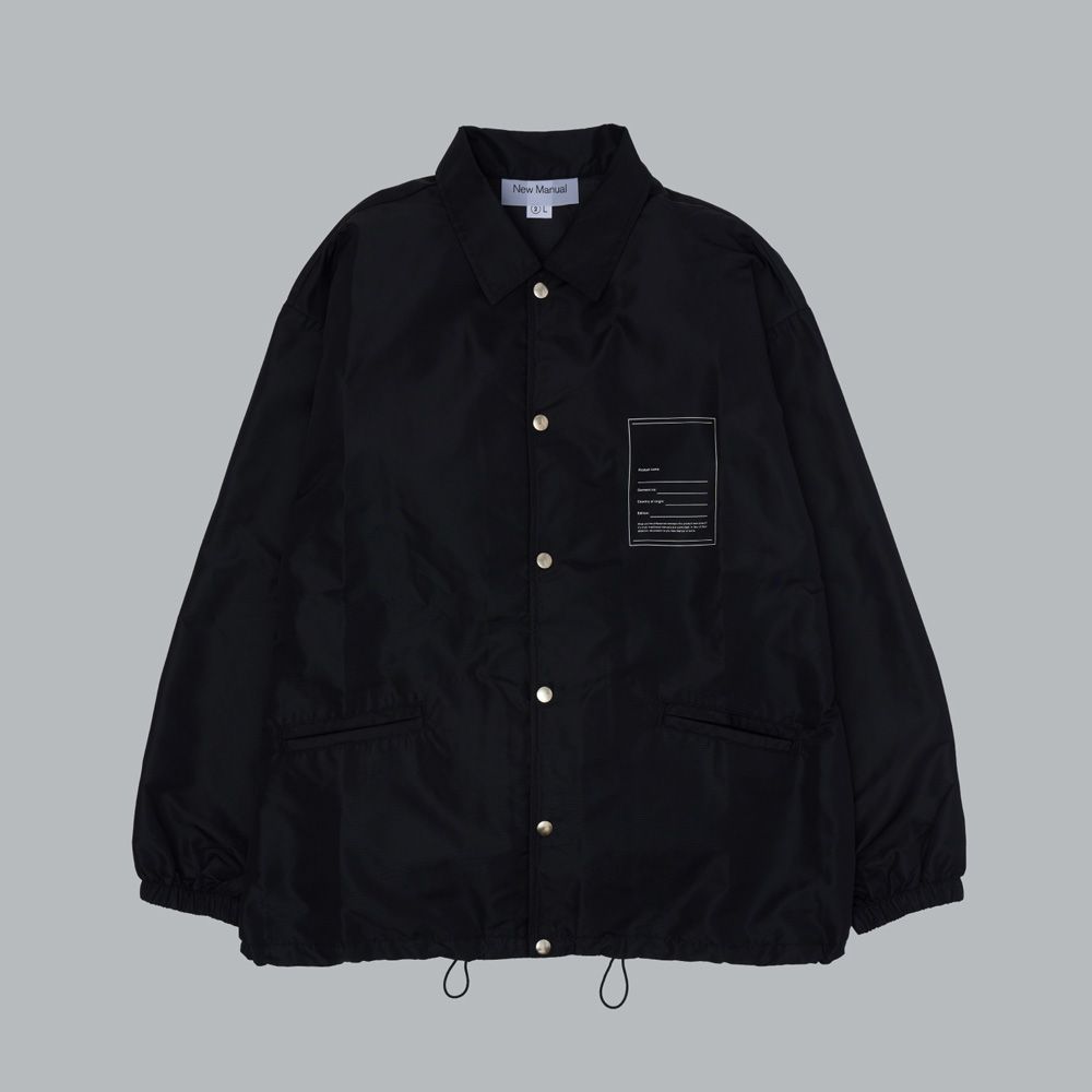 COACH JACKET - BLK / コーチジャケット / 2026SS-JK2-YT