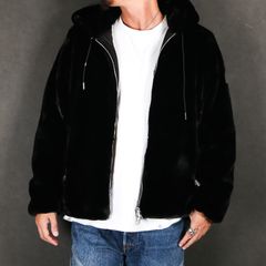 BOMOS ボモス - BLACK / エコファー フードブルゾン (フリース) / MJXA0037033588