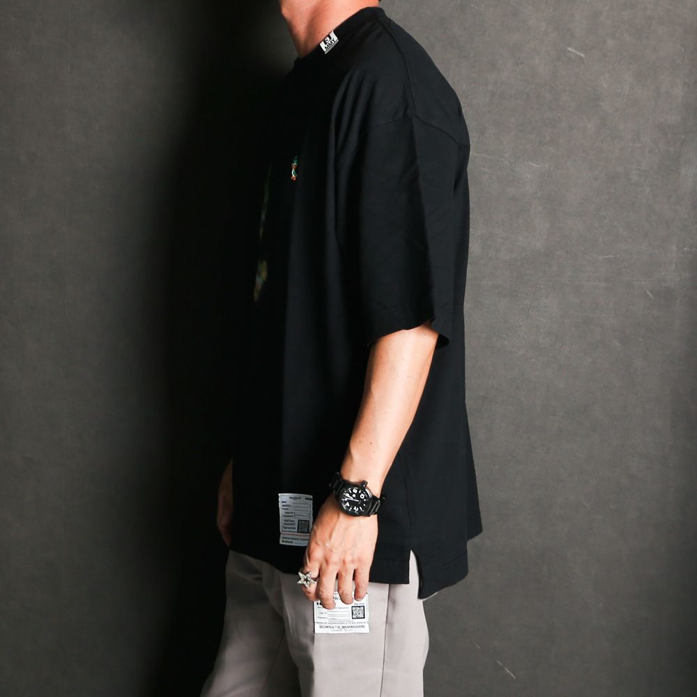 Leon Printed T-shirt - BLACK / レオン プリント Tシャツ / J17TS832