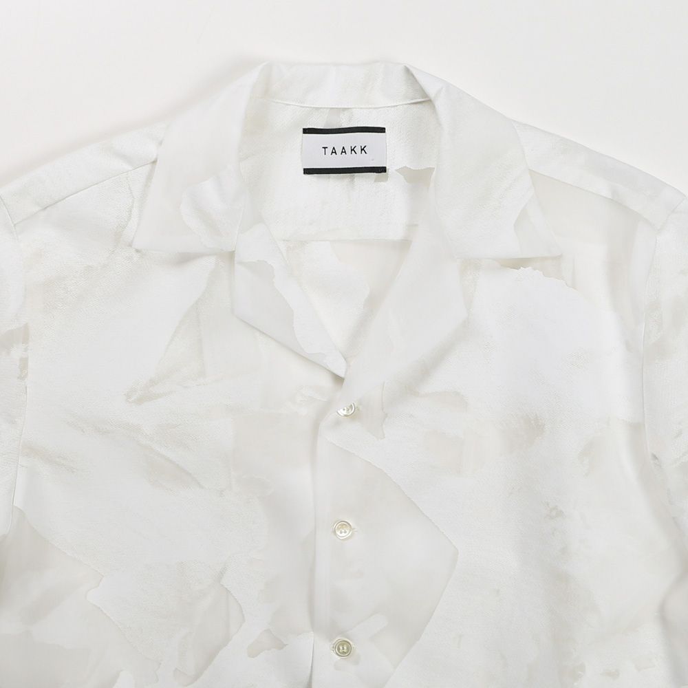 "TRANSPARENT FLOWER" OPEN COLLAR SHIRTS / オープンカラーシャツ / TA23SS-SH036