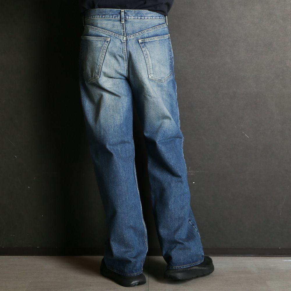 CLEAN CYLINDER FIT JEANS - INDIGO V.W / オーガニックコットン 13.5oz セルビッチデニム - クリーンシリンダーフィットジーンズ / M26A10PT12C