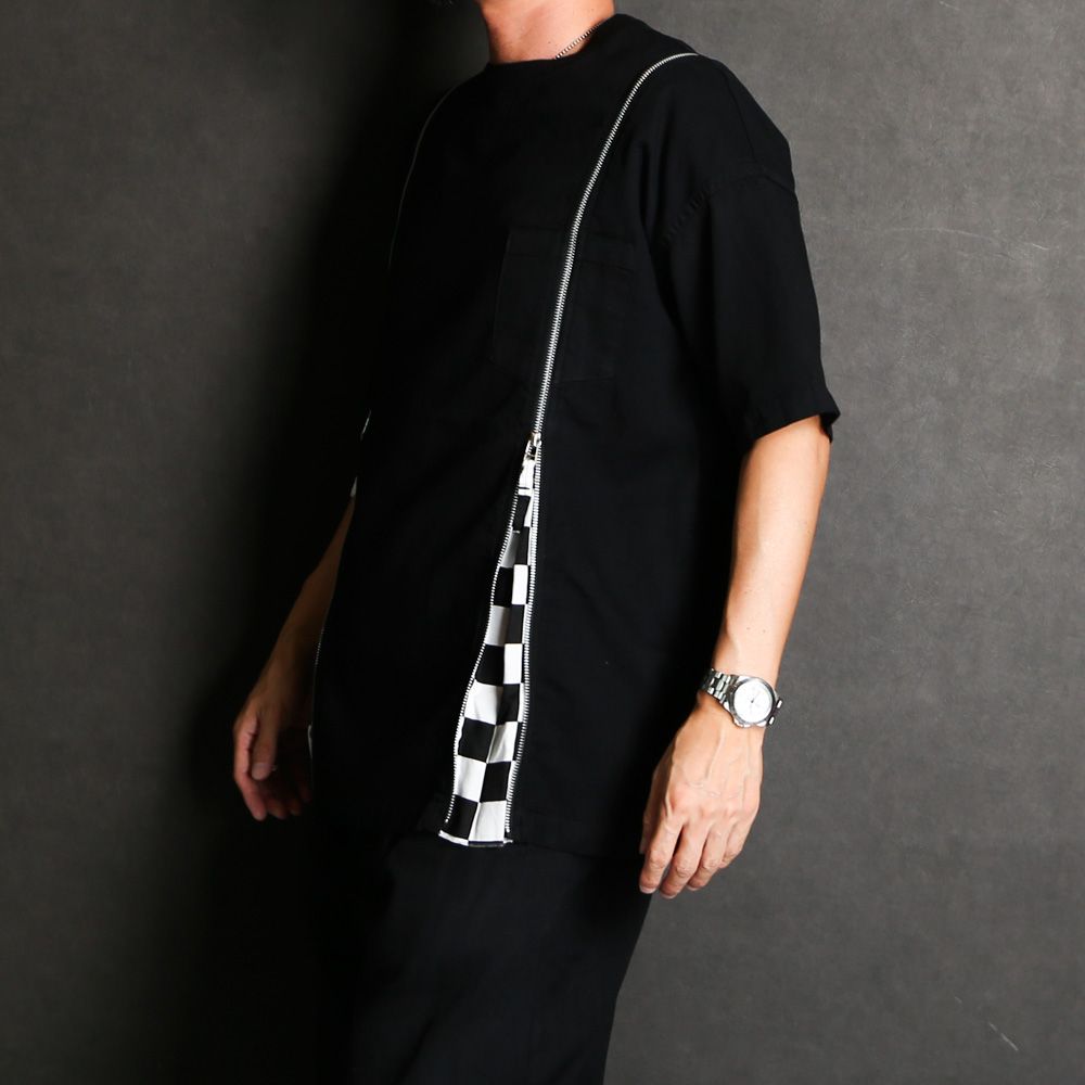 OLD PARK×MINEDENIM / Zip Wide Denim T-SH / MND-23SSOP001-97