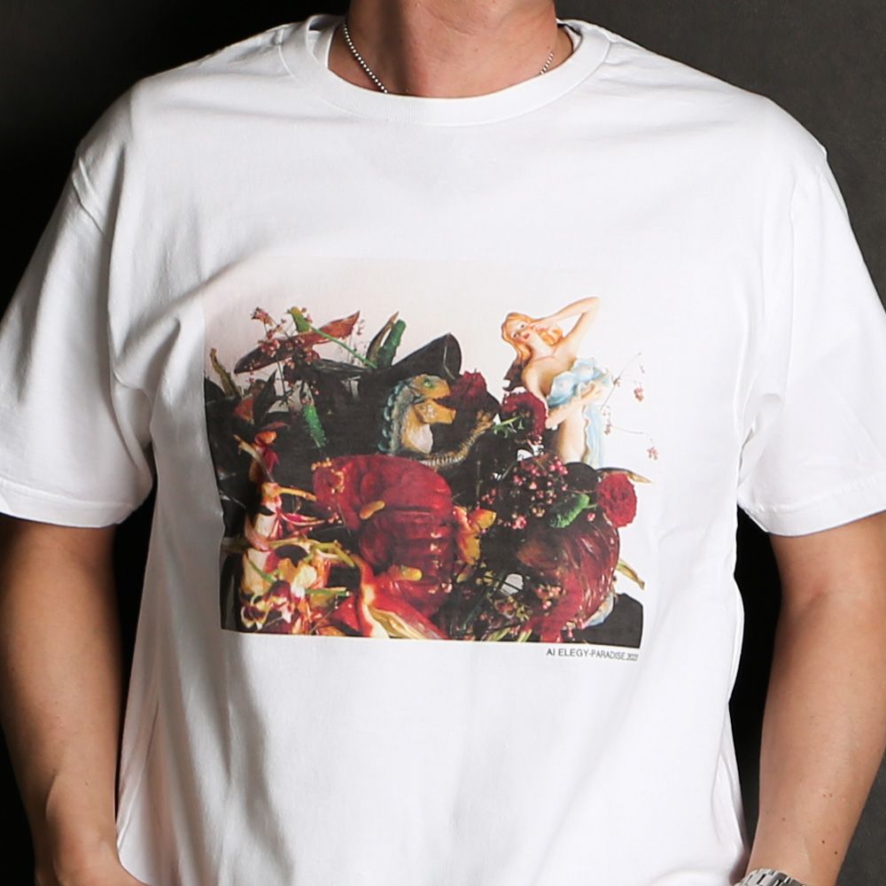 MINEDENIM - Araki Nobuyoshi×Stie-lo AI ELEGY-PARADISE T-SH
