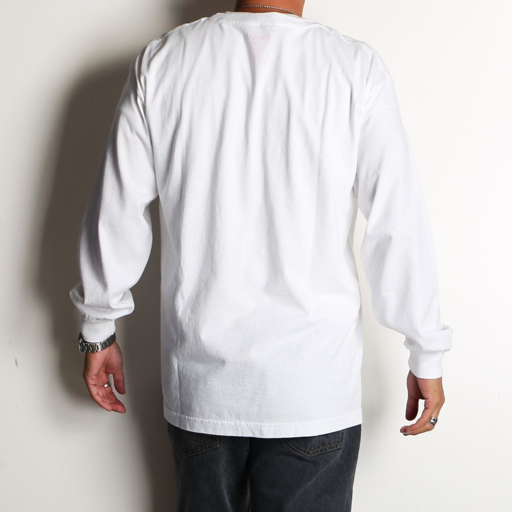 MASSES - T-SHIRT L/S MSSM - White / ロングスリーブ Tシャツ