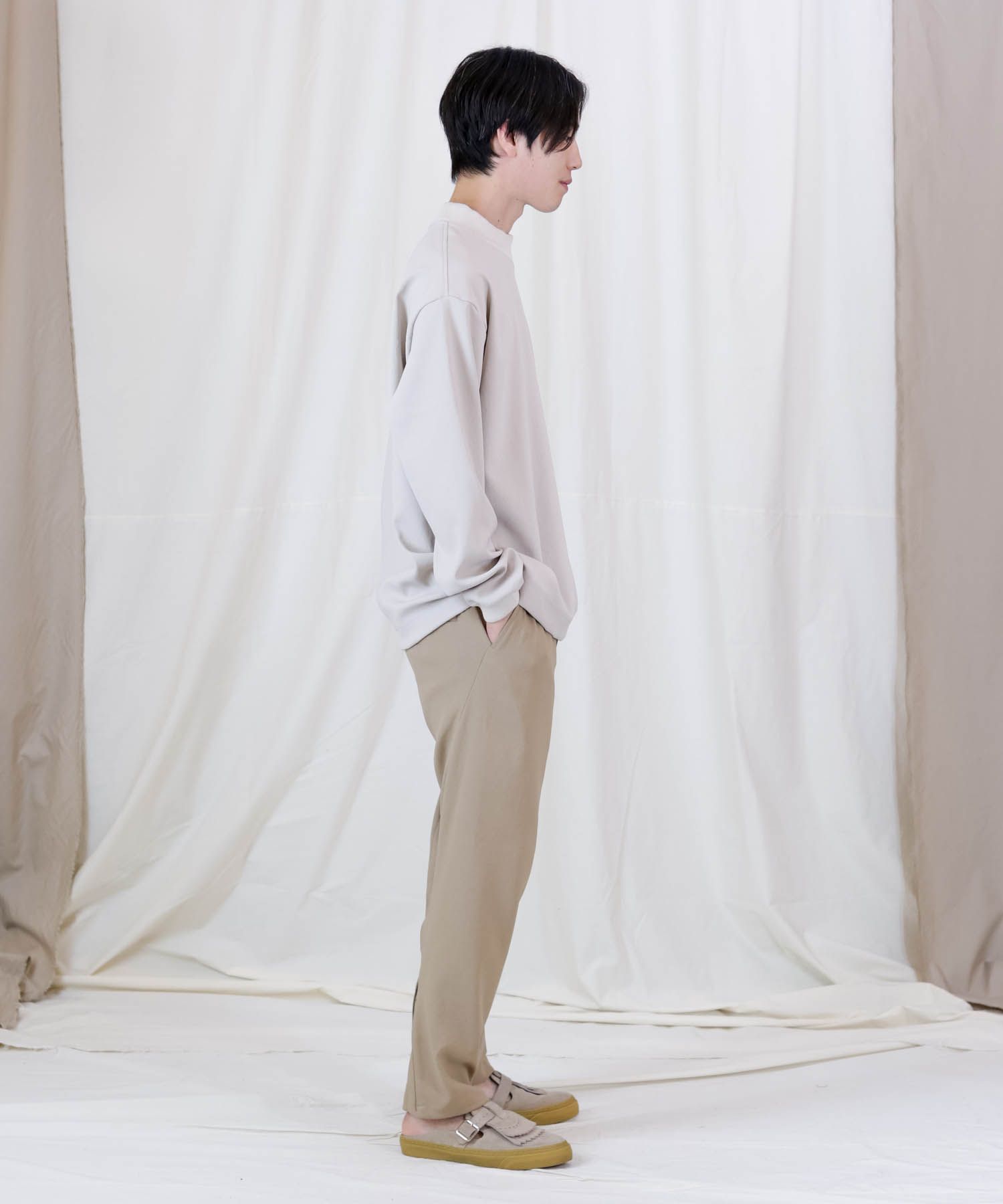 FULLDULL MOCK NECK L/S T / モックネック プルオーバーシャツ / 379111