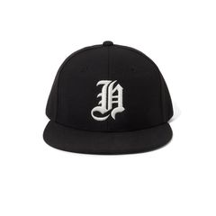 H-Baseball CAP - BLK×WHT / ベースボールキャップ / HG-041226